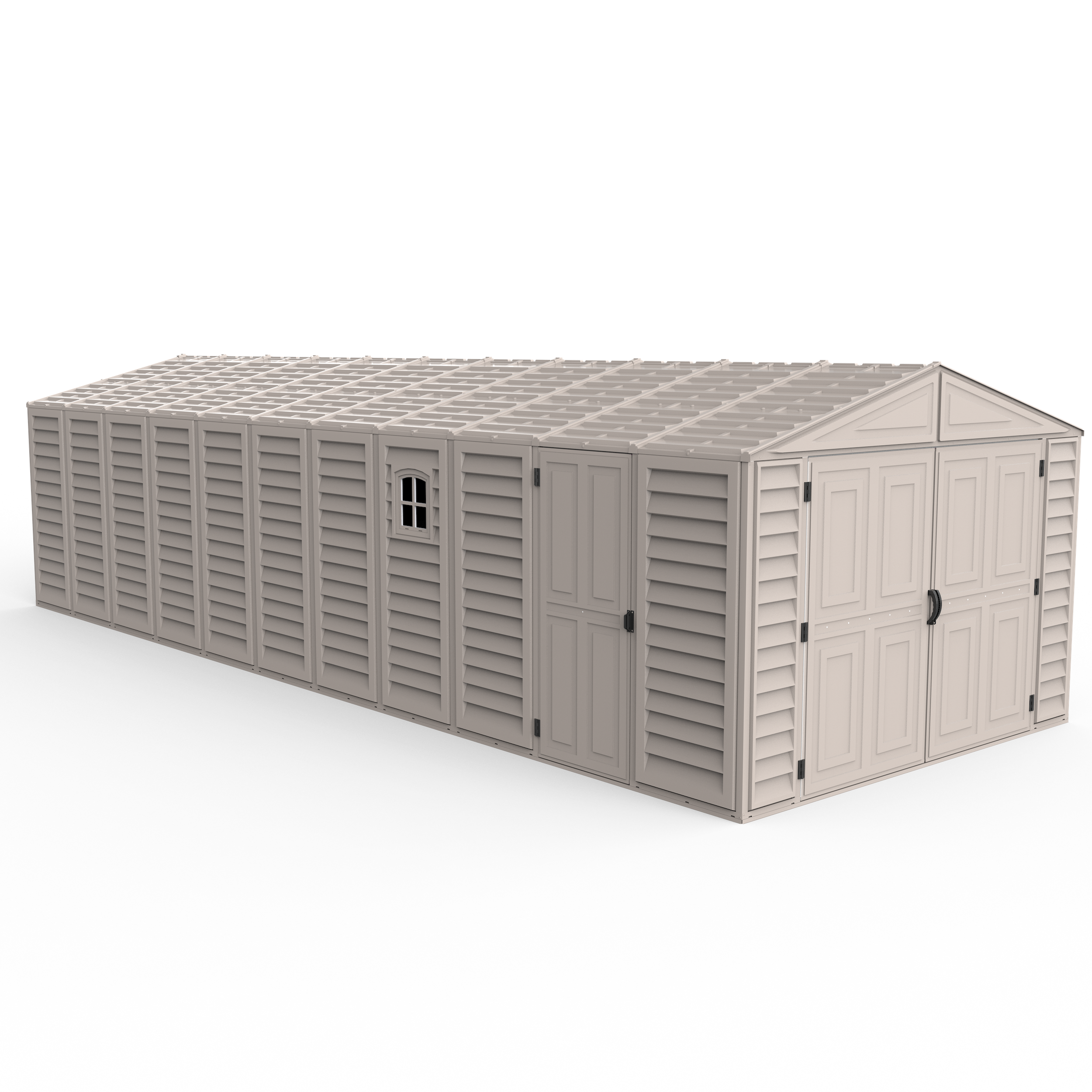 DuraMax 10.5ft x 30.5ft Vinyl Garage with Foundation Kit and Windows 15626