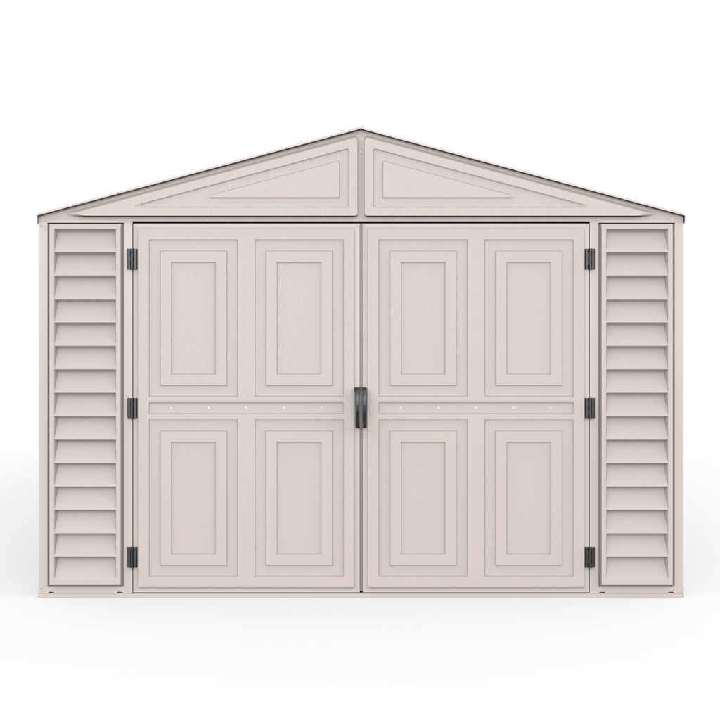 DuraMax 10.5ft x 30.5ft Vinyl Garage with Foundation Kit and Windows 15626