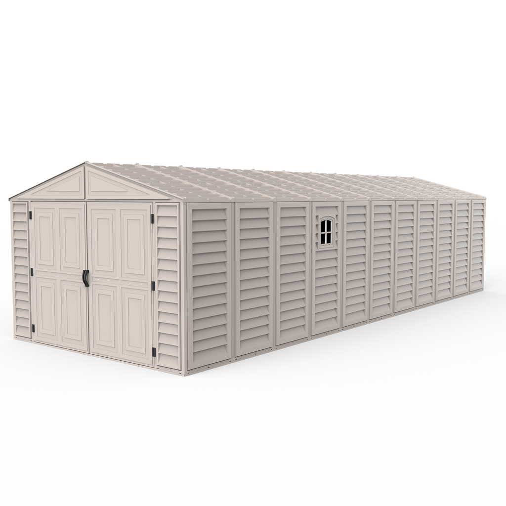 DuraMax 10.5ft x 30.5ft Vinyl Garage with Foundation Kit and Windows 15626