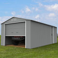 Duramax 12ft x 26ft Imperial Metal Garage Light Gray / White Trim