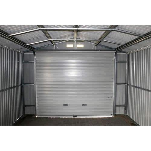 Duramax 12ft x 26ft Imperial Metal Garage Light Gray / White Trim