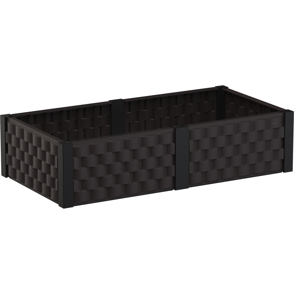 Duramax Garden Bed Rectangle Brown