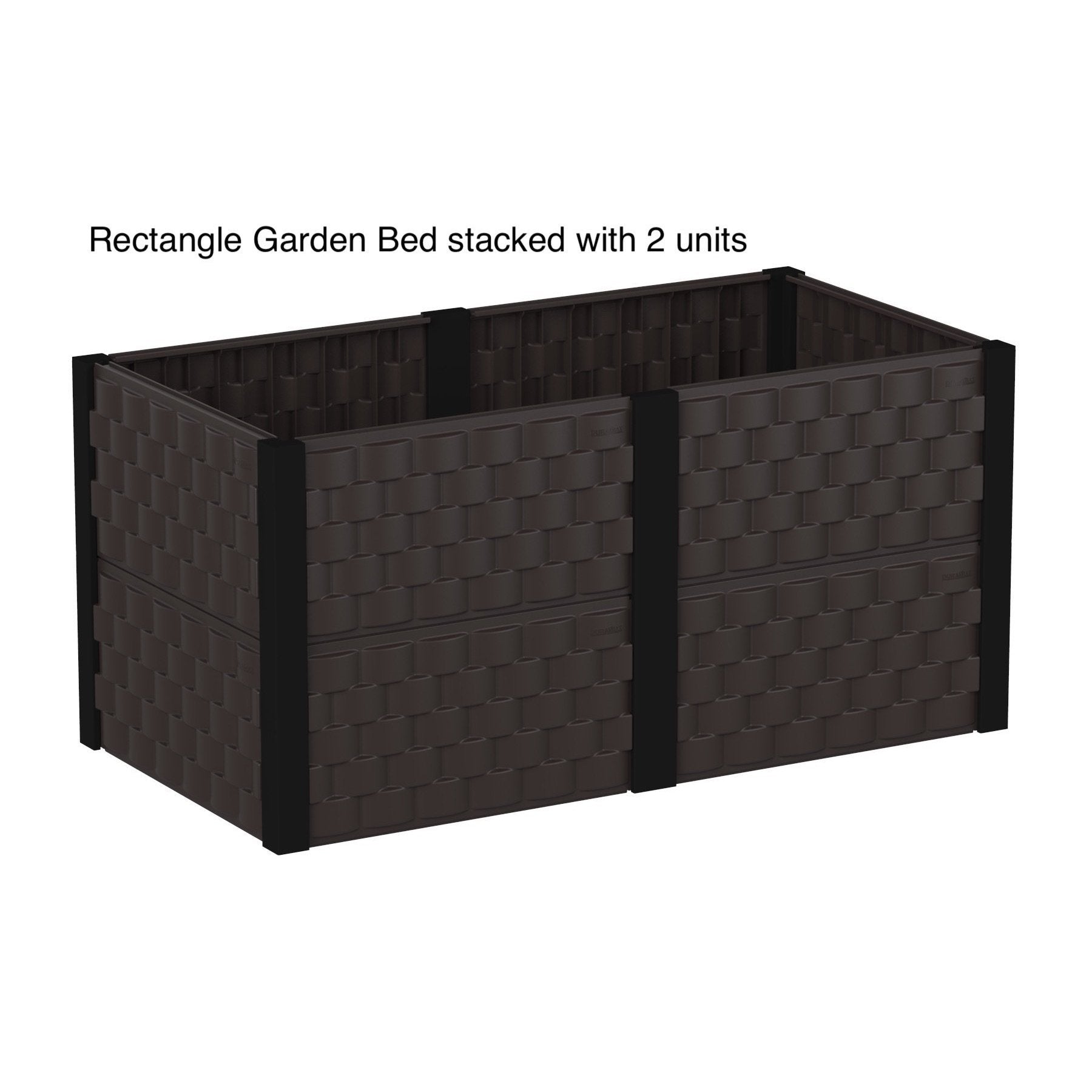 Duramax Garden Bed Rectangle Brown
