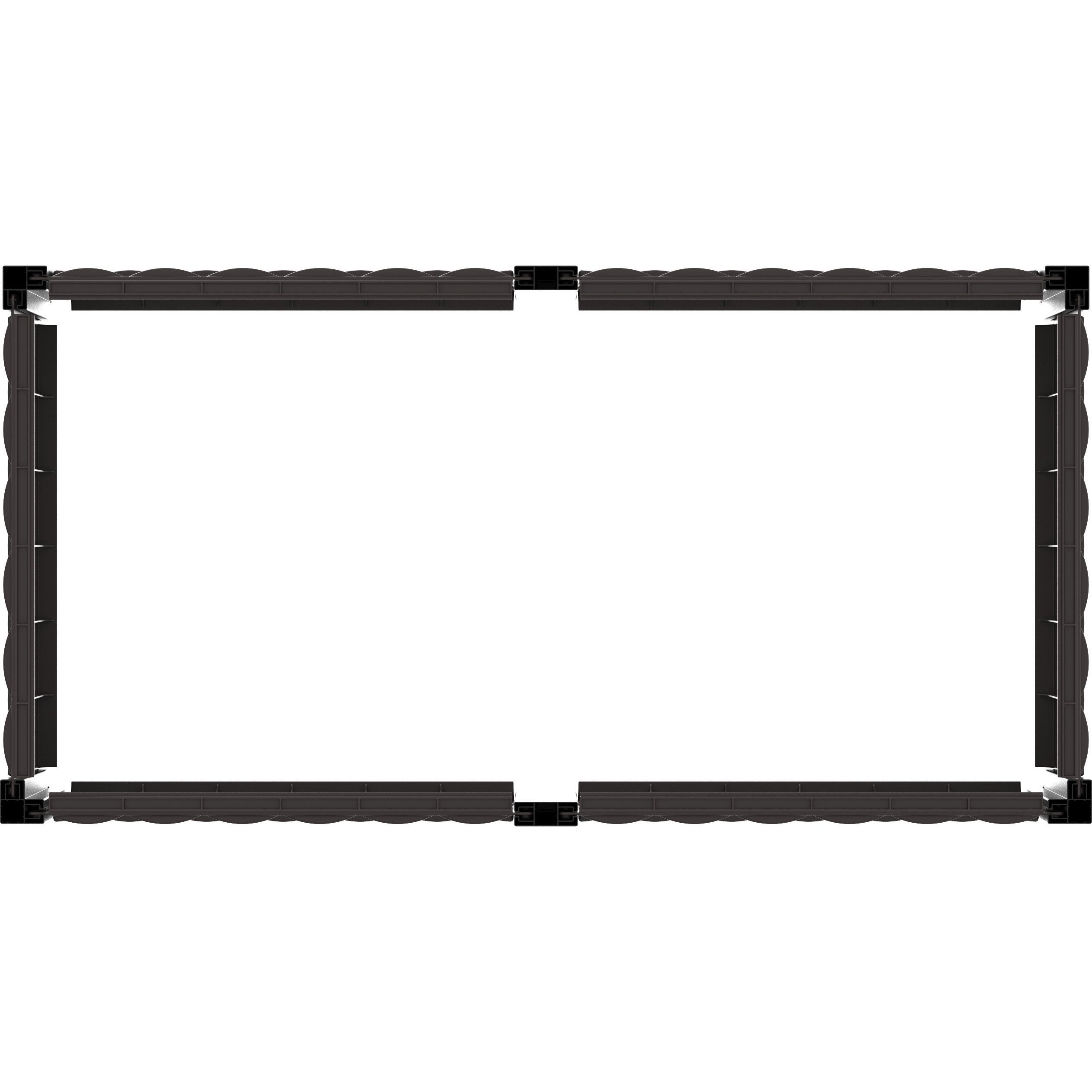 Duramax Garden Bed Rectangle Brown