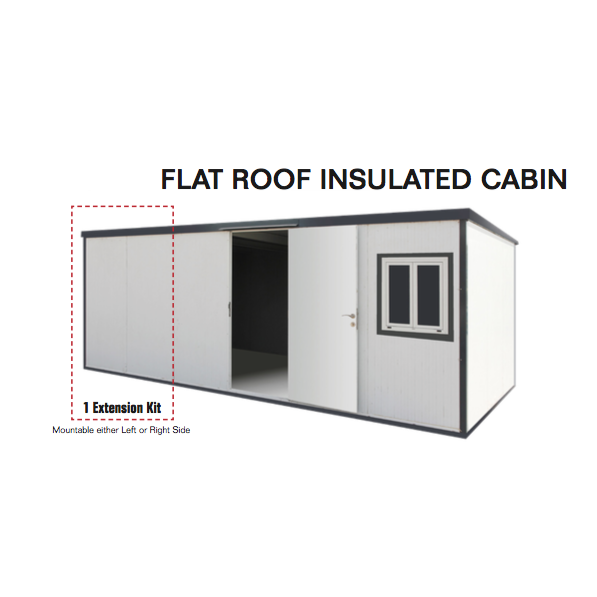 Flat Top Insulated Building 23 ft. W x 10 ft. D 30872