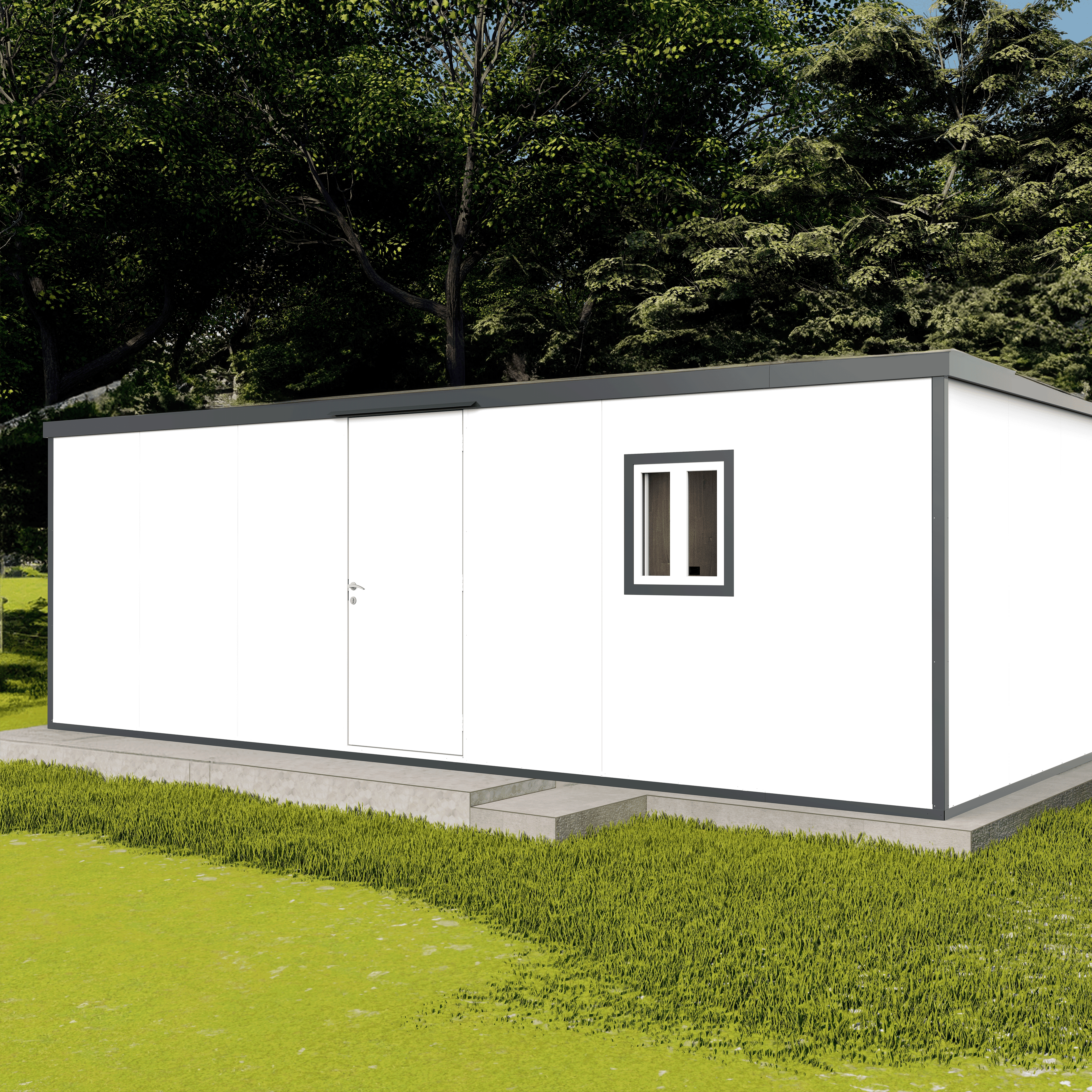 Flat Top Insulated Building 23 ft. W x 10 ft. D 30872