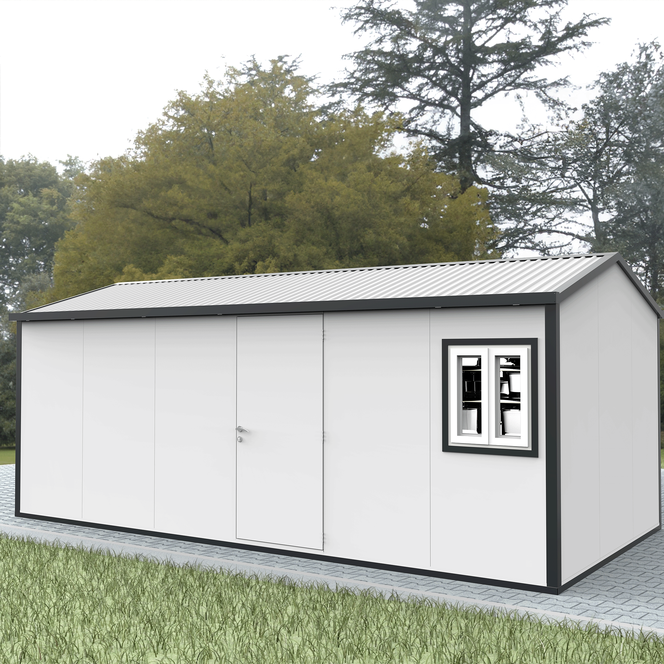 Gable Top Insulated Building 19 ft. W x 10 ft. D 30962