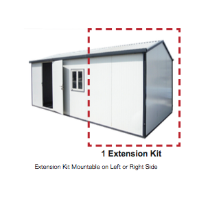 Gable Top Insulated Building 19 ft. W x 10 ft. D 30962