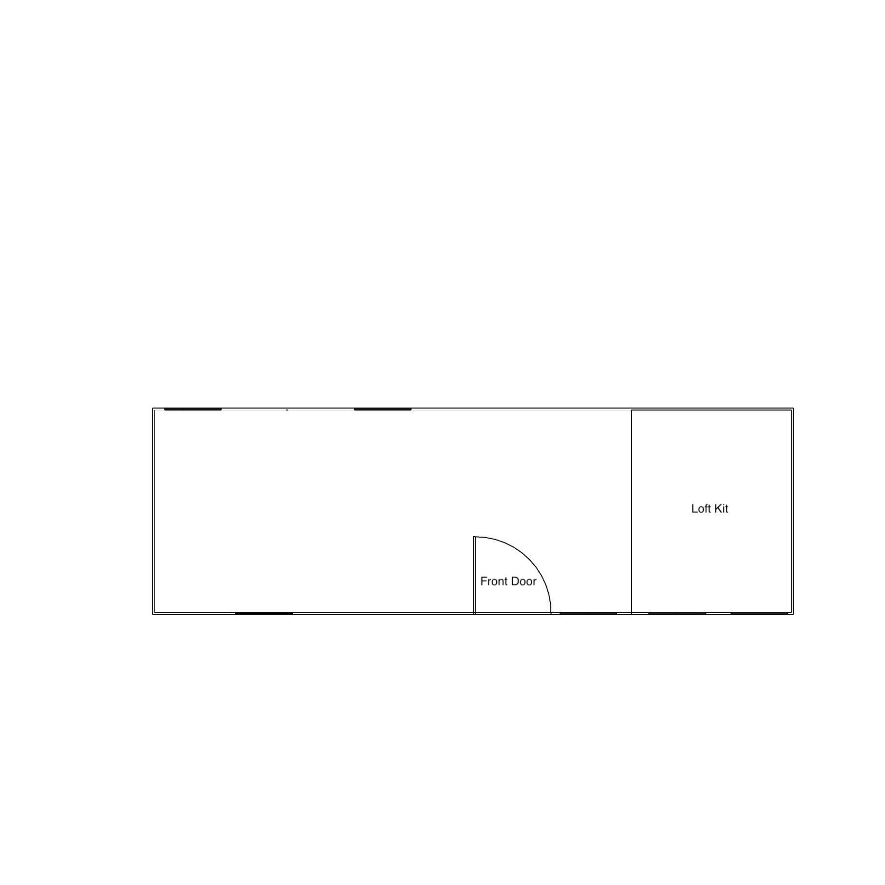 Boss Gable Roof Tiny House/Insulated Building 8.5' x 26'