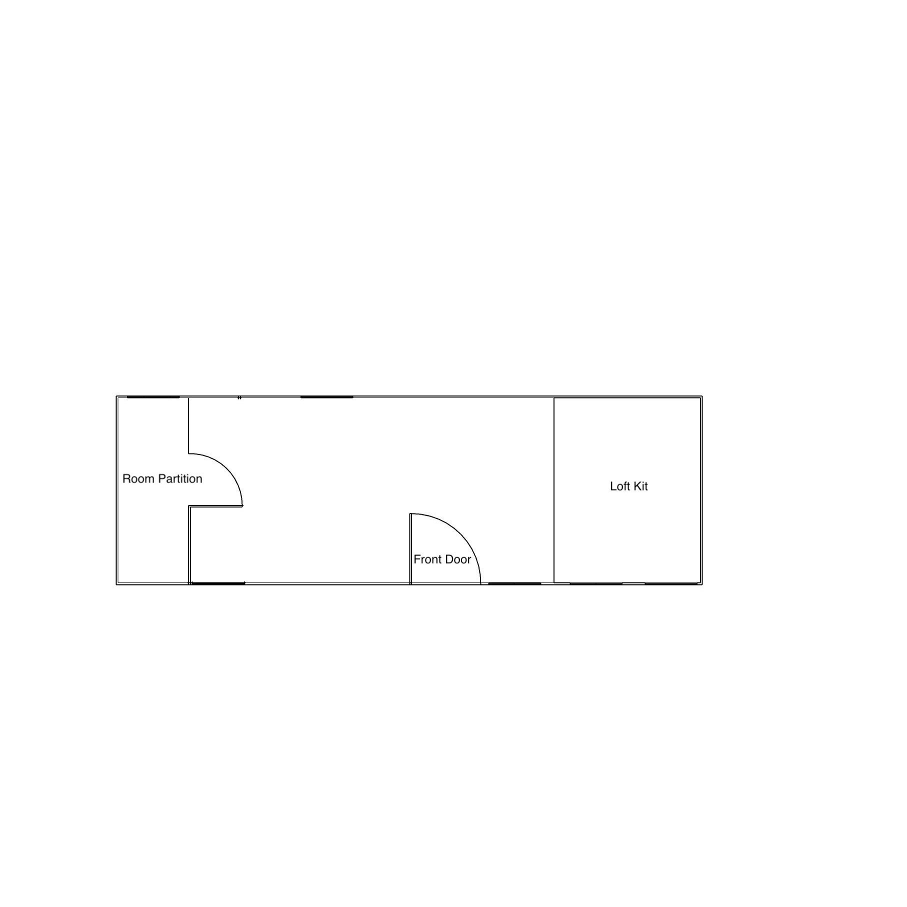 Boss Gable Roof Tiny House/Insulated Building 8.5' x 26'
