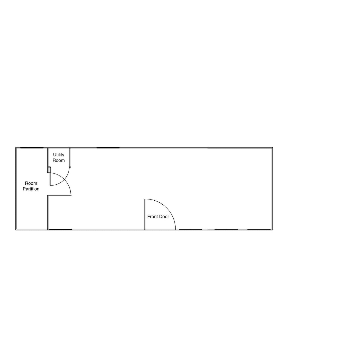 Boss Gable Roof Tiny House/Insulated Building 8.5' x 26'