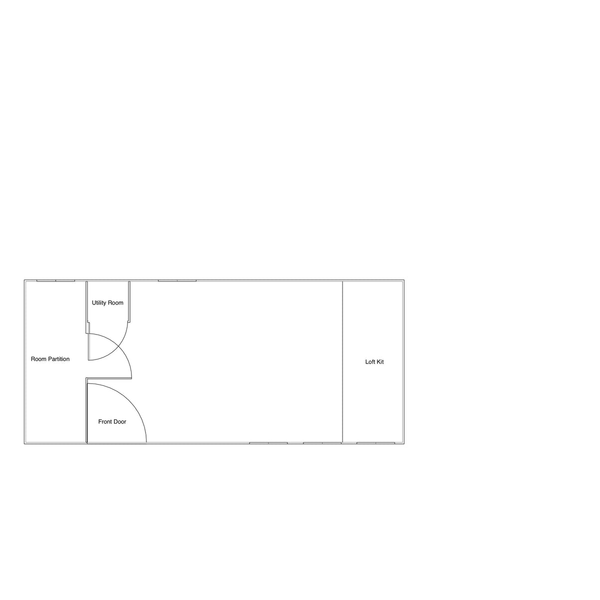 BOSS Gable Roof Tiny House/Insulated Building 8.5' x 20'