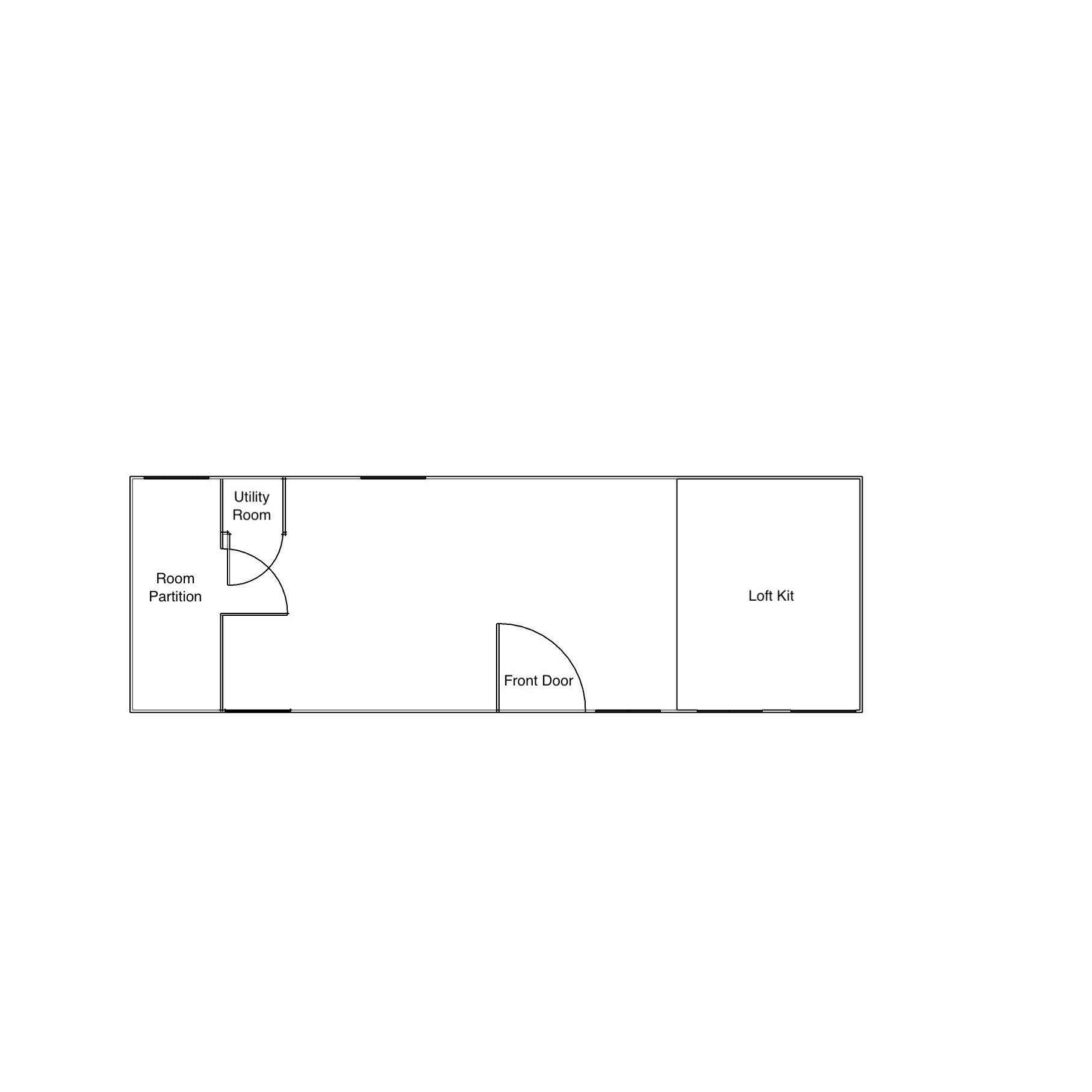 Boss Gable Roof Tiny House/Insulated Building 8.5' x 26'