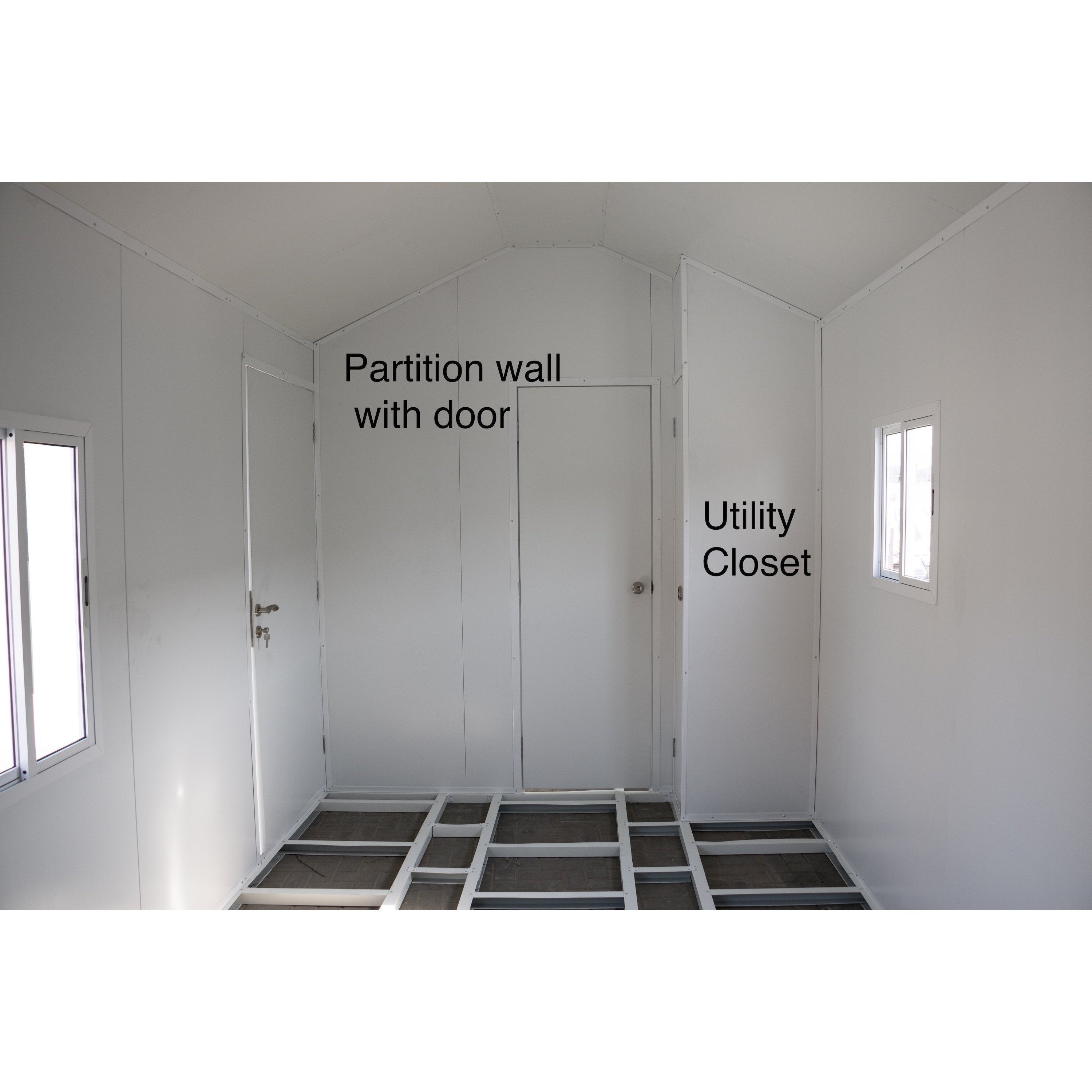 Utility Cabinet Kit for 8.5' Wide Gable Roof Tiny House