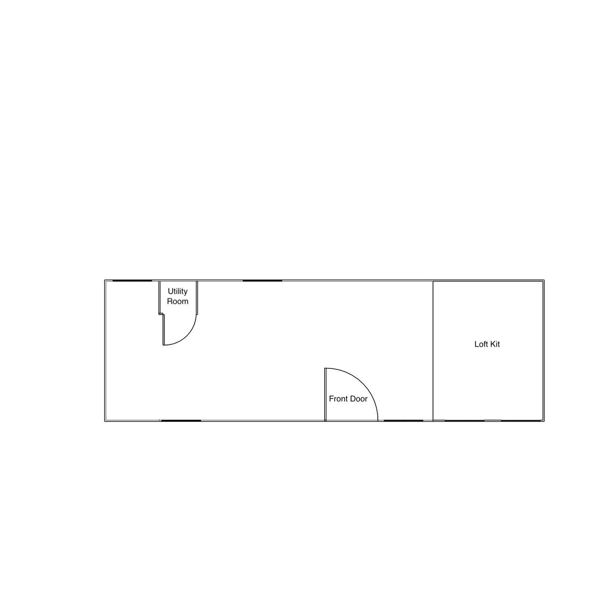 Boss Gable Roof Tiny House/Insulated Building 8.5' x 26'
