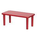 Duramax Kindergarten Table - Rectangle Red