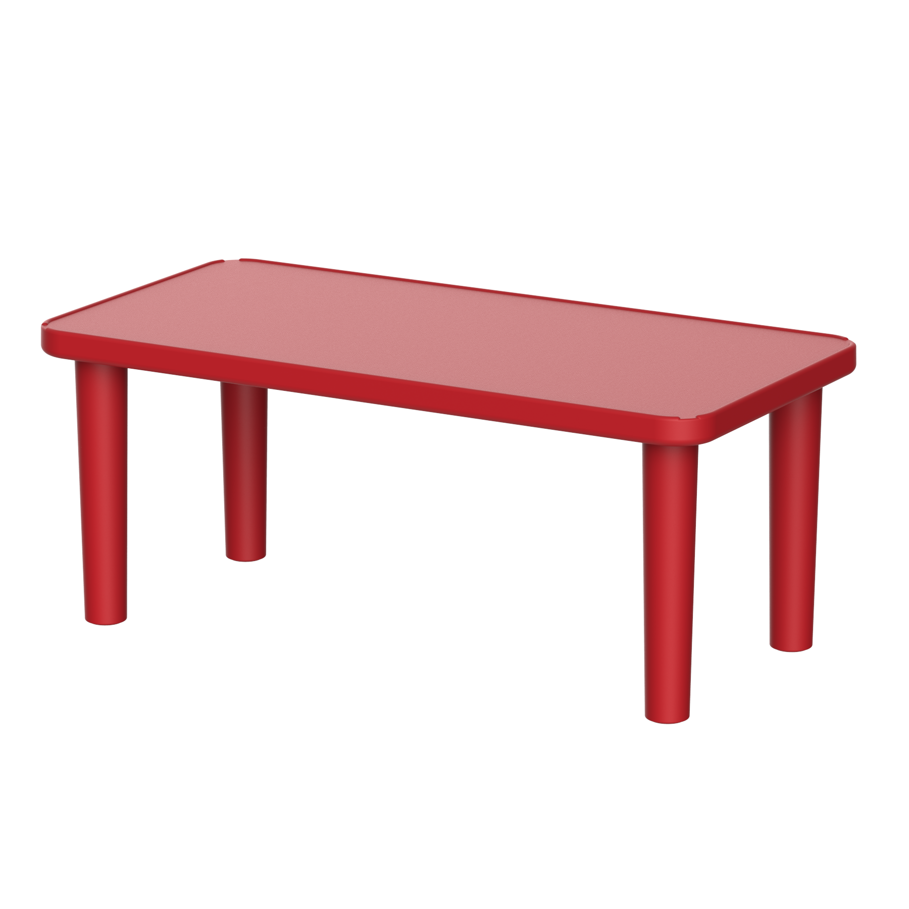 Duramax Kindergarten Table - Rectangle Red