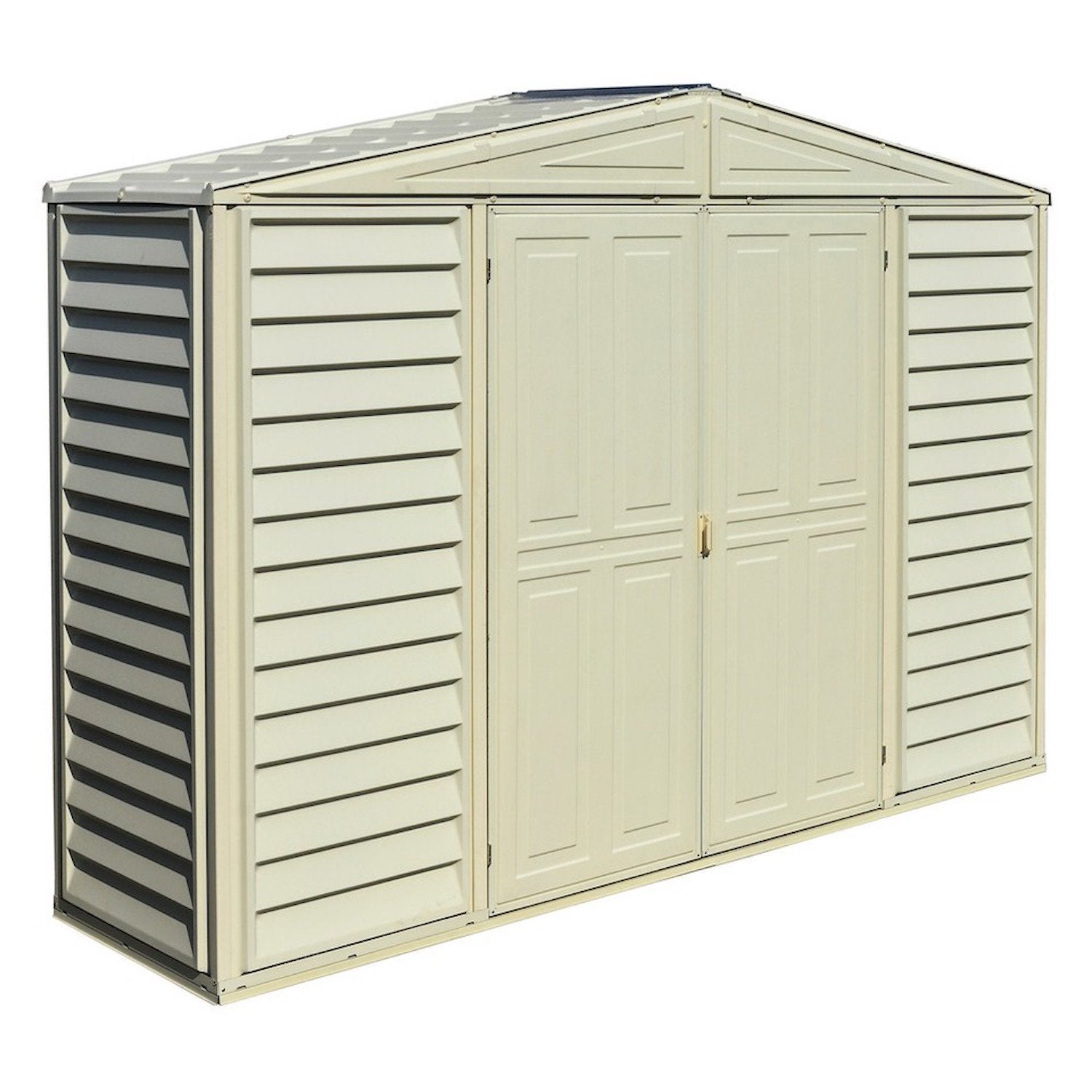 DuraMax 10.5ft x 2.75ft SidePro Plastic Vinyl Shed with Foundation Kit 98001