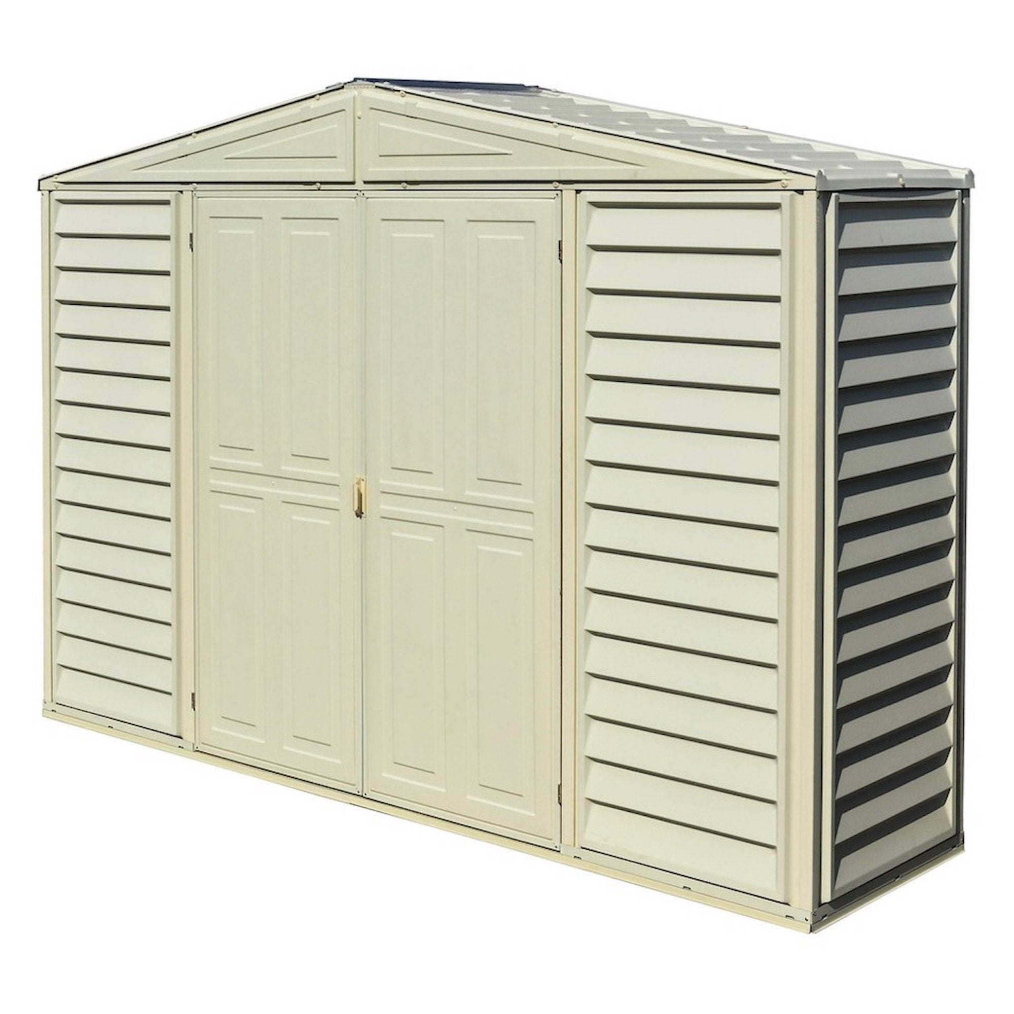 DuraMax 10.5ft x 2.75ft SidePro Plastic Vinyl Shed with Foundation Kit 98001