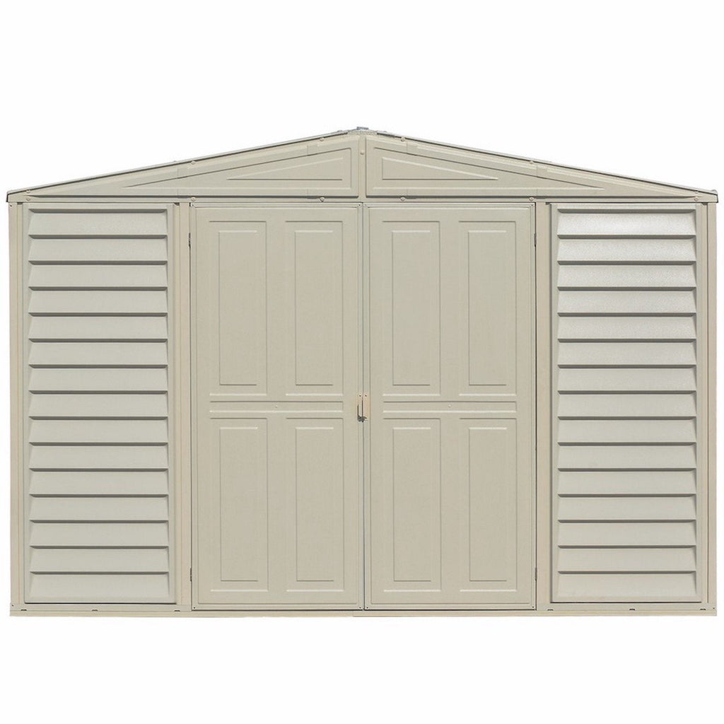 DuraMax 10.5ft x 2.75ft SidePro Plastic Vinyl Shed with Foundation Kit 98001