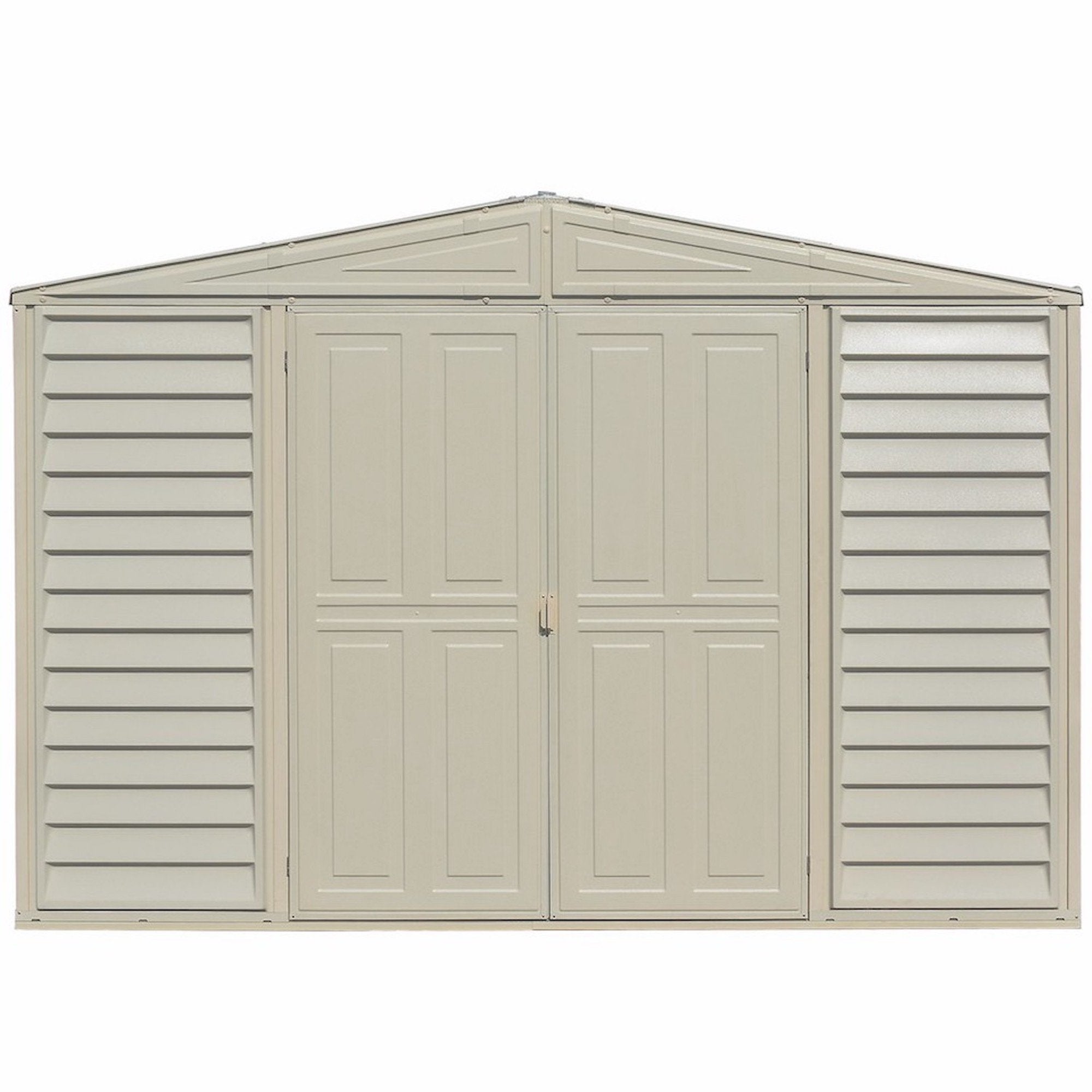 DuraMax 10.5ft x 2.75ft SidePro Plastic Vinyl Shed with Foundation Kit 98001