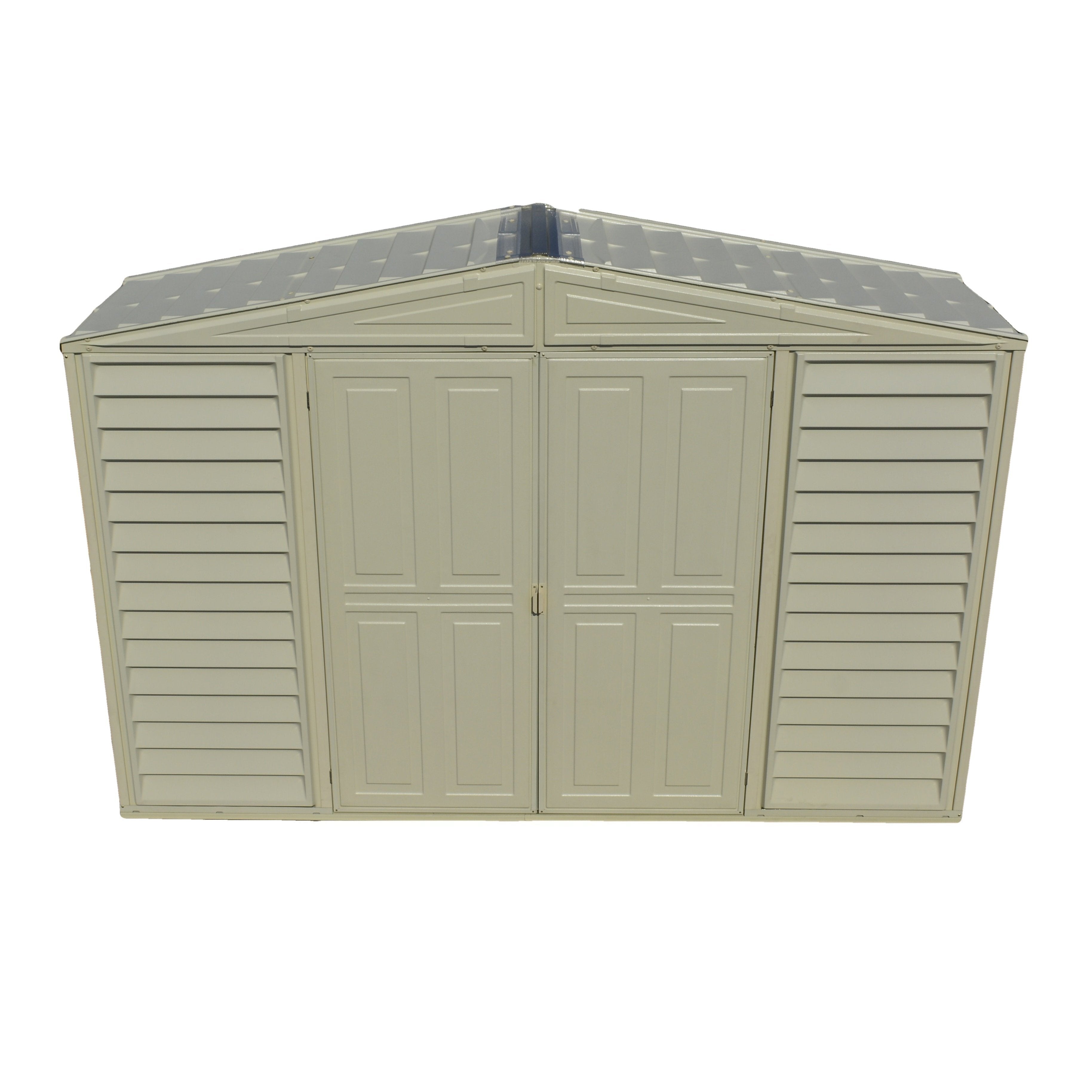 DuraMax 10.5ft x 2.75ft SidePro Plastic Vinyl Shed with Foundation Kit 98001