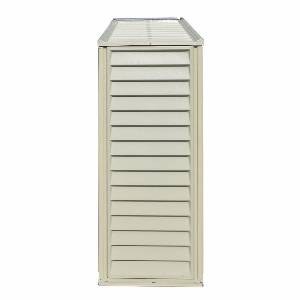 DuraMax 10.5ft x 2.75ft SidePro Plastic Vinyl Shed with Foundation Kit 98001