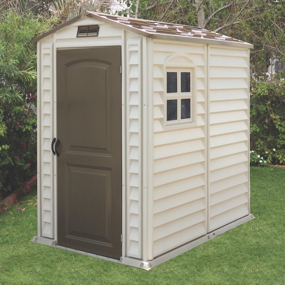DuraMax 4ft x 6ft StorePro Vinyl Storage Shed w/ Floor