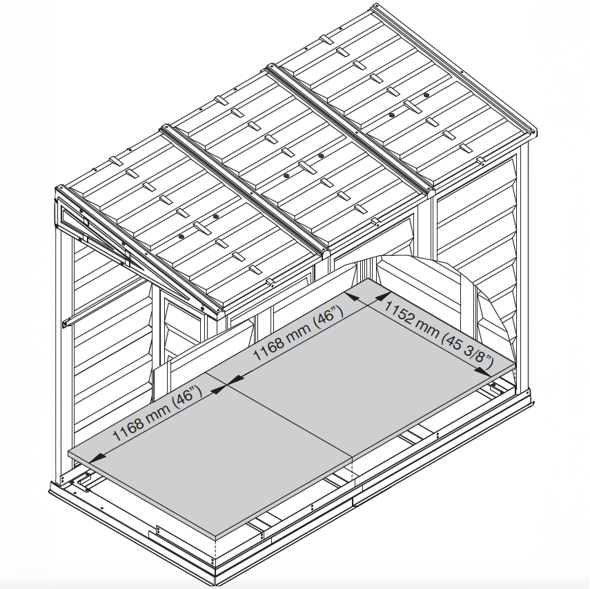 Duramax 4ft x 8ft Sidemate Plastic Vinyl Resin Outdoor Storage Shed With Foundation Kit 06625