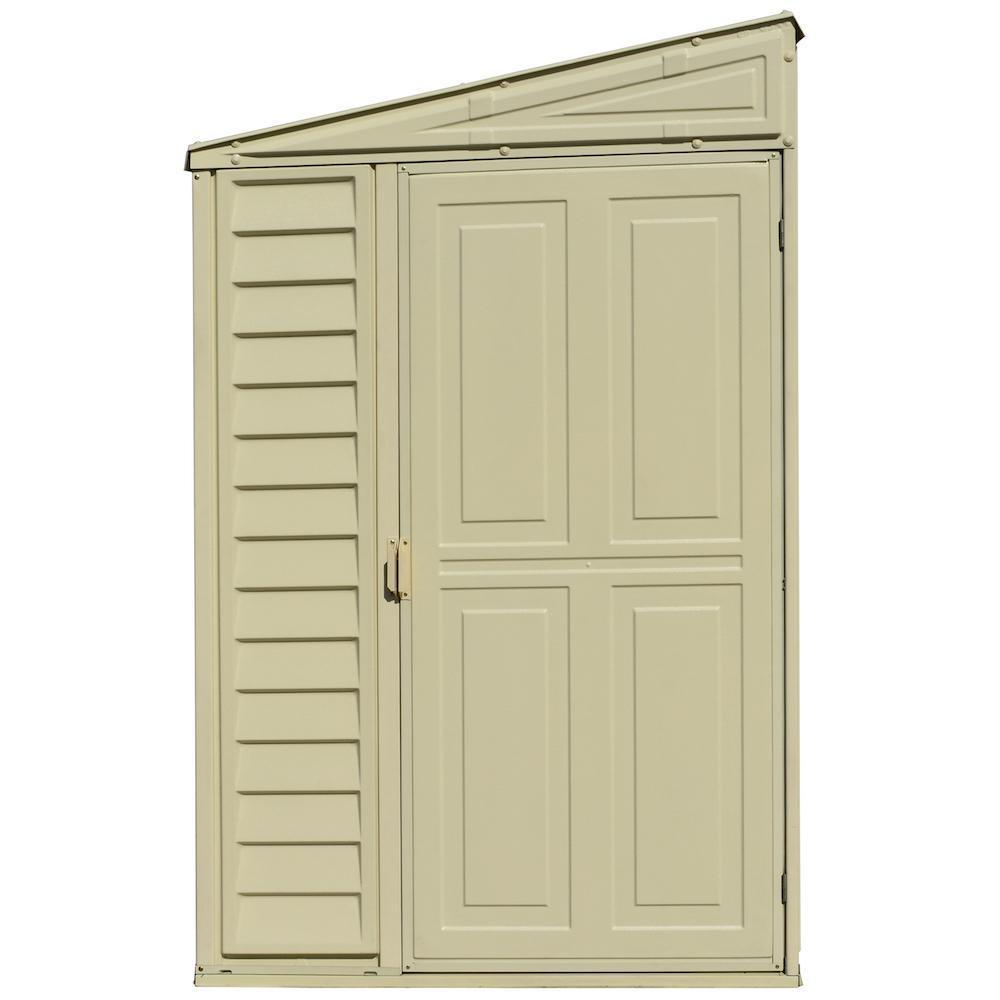 Duramax 4ft x 8ft Sidemate Plastic Vinyl Resin Outdoor Storage Shed With Foundation Kit 06625