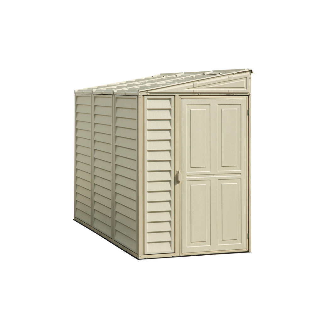 Duramax 4ft x 8ft Sidemate Plastic Vinyl Resin Outdoor Storage Shed With Foundation Kit 06625