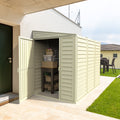 Duramax 4ft x 8ft Sidemate Plastic Vinyl Resin Outdoor Storage Shed With Foundation Kit 06625