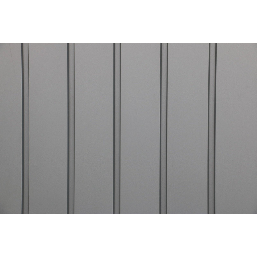 Duramax 6ft x 5ft Palladium Premier Metal Shed - Light Gray 41872