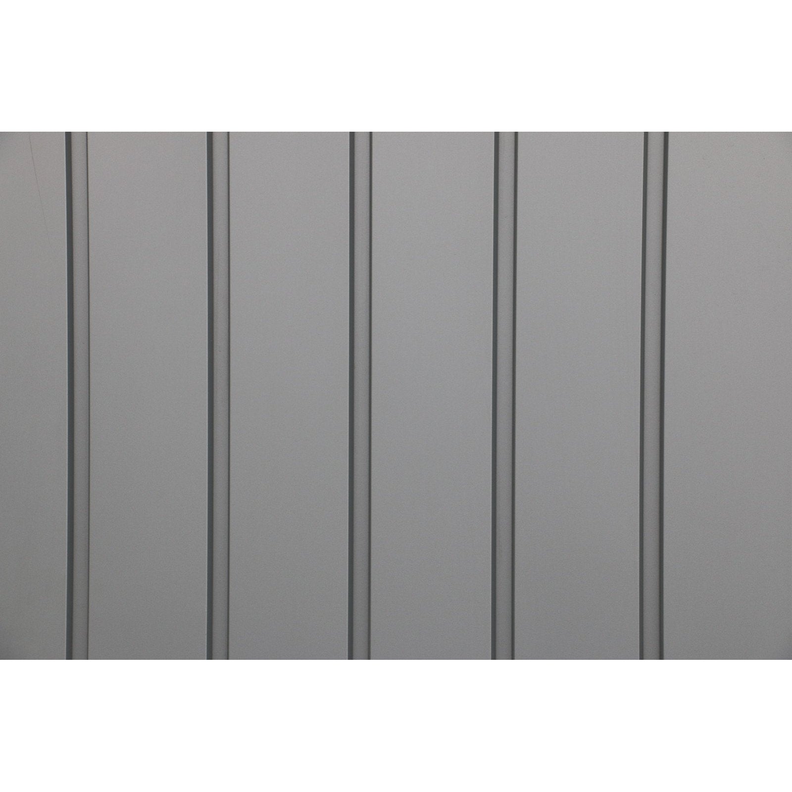Duramax 6ft x 5ft Palladium Premier Metal Shed - Light Gray 41872