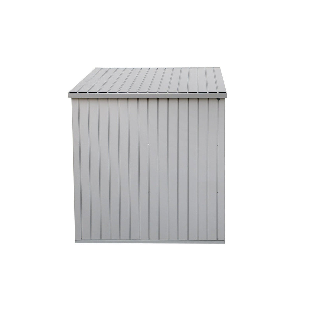 Duramax 6ft x 5ft Palladium Premier Metal Shed - Light Gray 41872