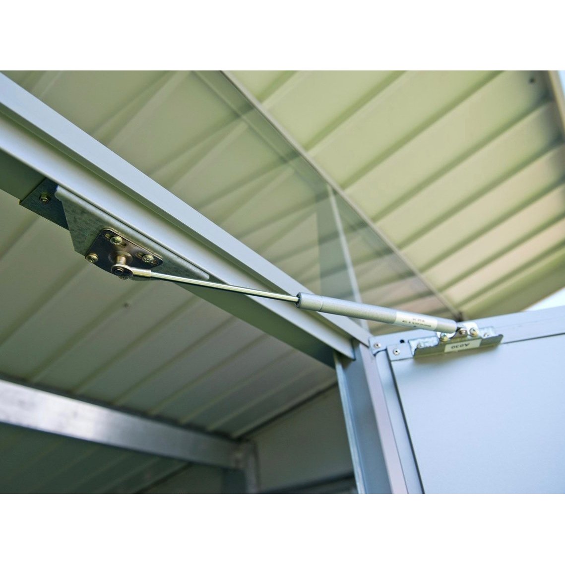 Duramax 6ft x 5ft Palladium Premier Metal Shed - Light Gray 41872