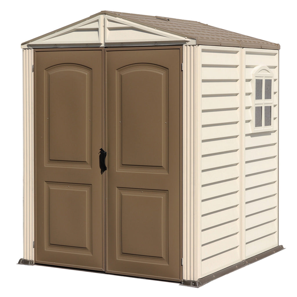 DuraMax 6ft x6ft Storemate Vinyl Shed with Floor and window