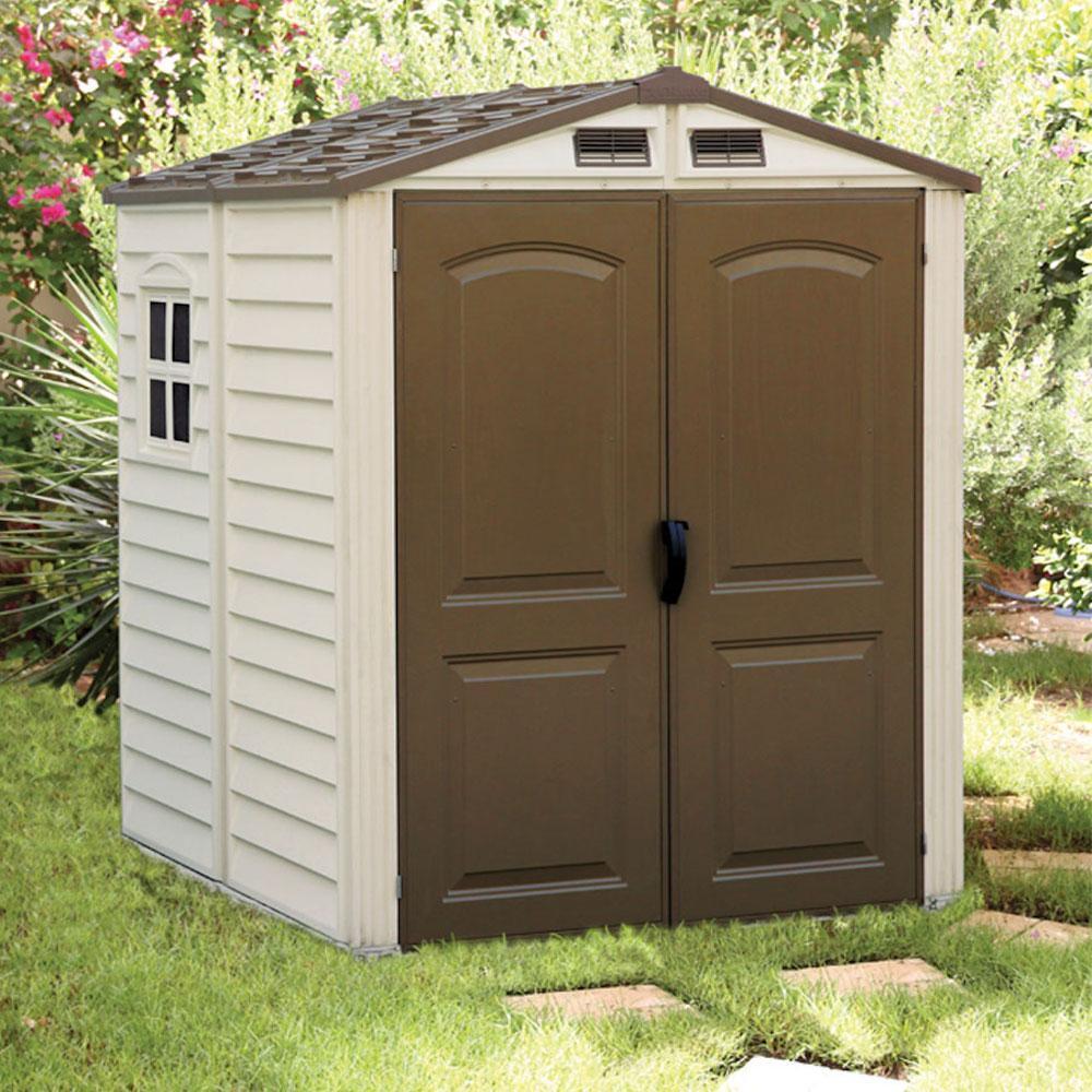 DuraMax 6ft x6ft Storemate Vinyl Shed with Floor and window