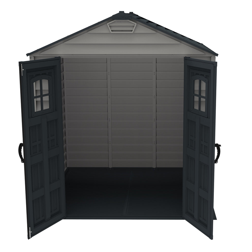 DuraMax 7ft x 7ft StoreMax Plus Plastic Vinyl Shed with Molded Floor 30325