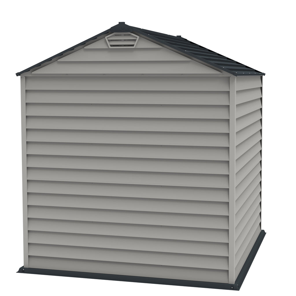 DuraMax 7ft x 7ft StoreMax Plus Plastic Vinyl Shed with Molded Floor 30325