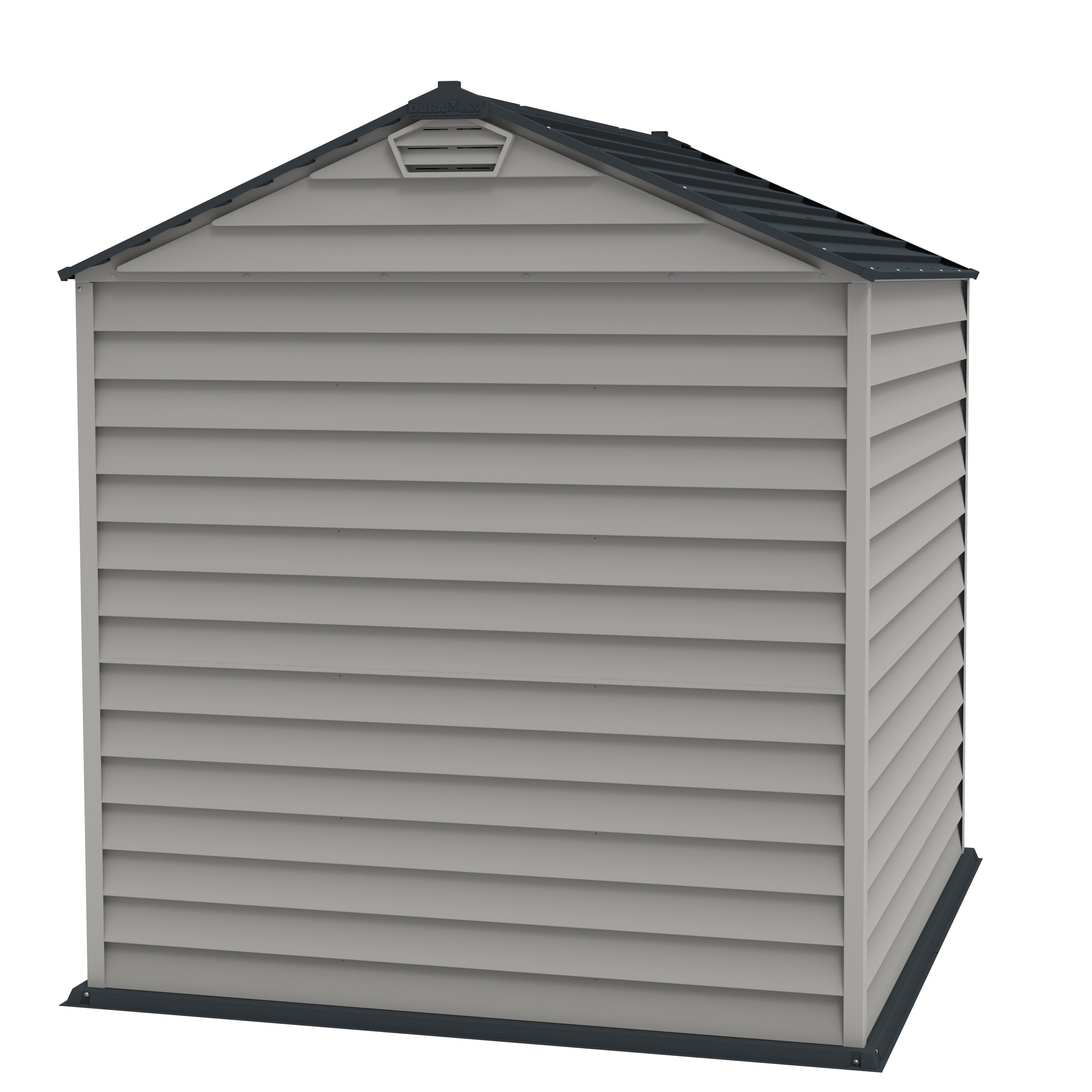 DuraMax 7ft x 7ft StoreMax Plus Plastic Vinyl Shed with Molded Floor 30325