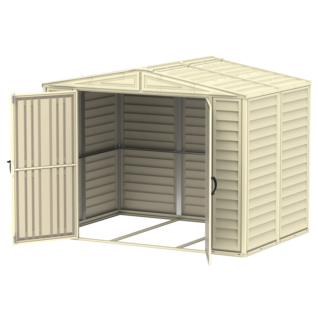 Duramax 8ft x 5.5ft Duramate Plastic Vinyl Shed with Foundation 00184