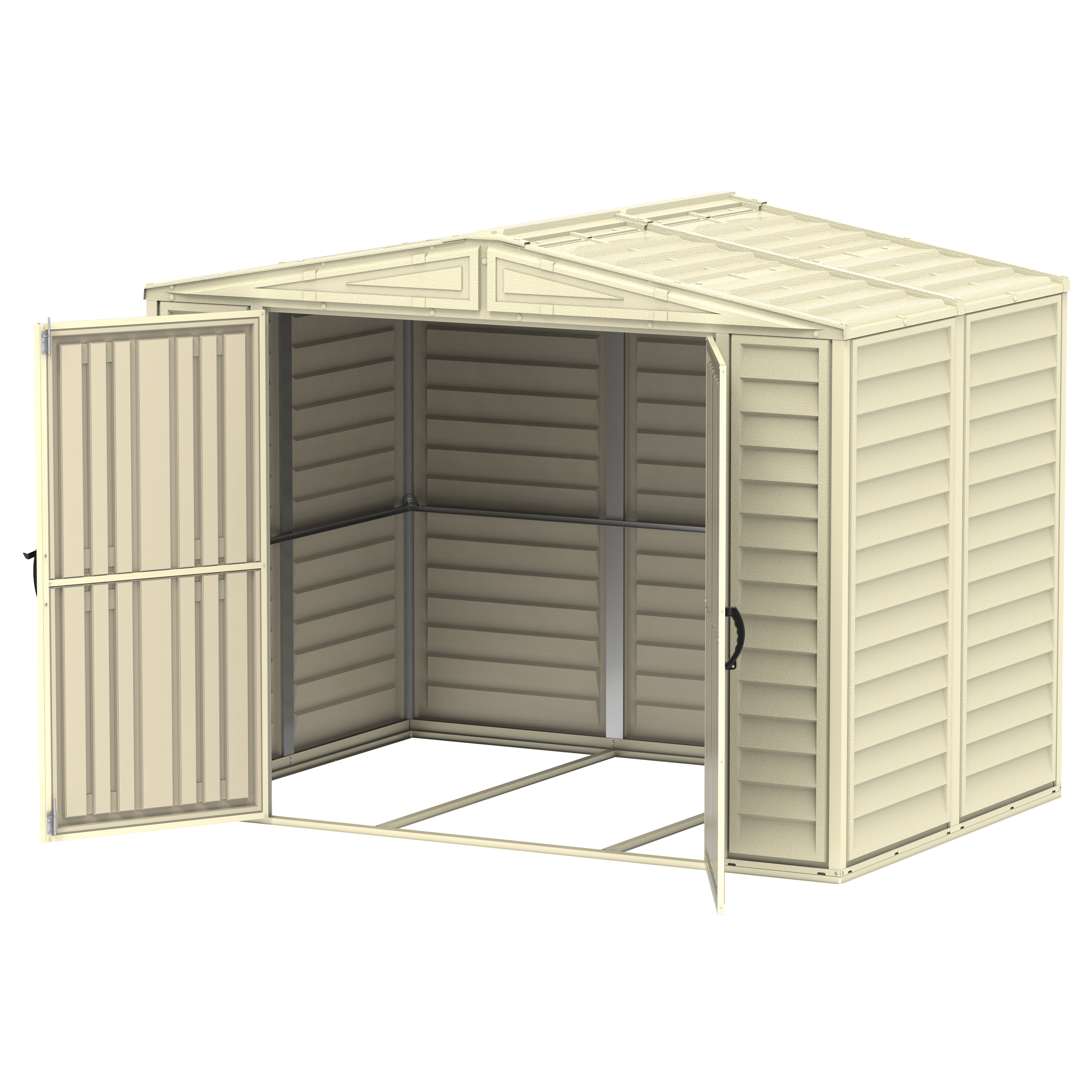Duramax 8ft x 5.5ft Duramate Plastic Vinyl Shed with Foundation 00184
