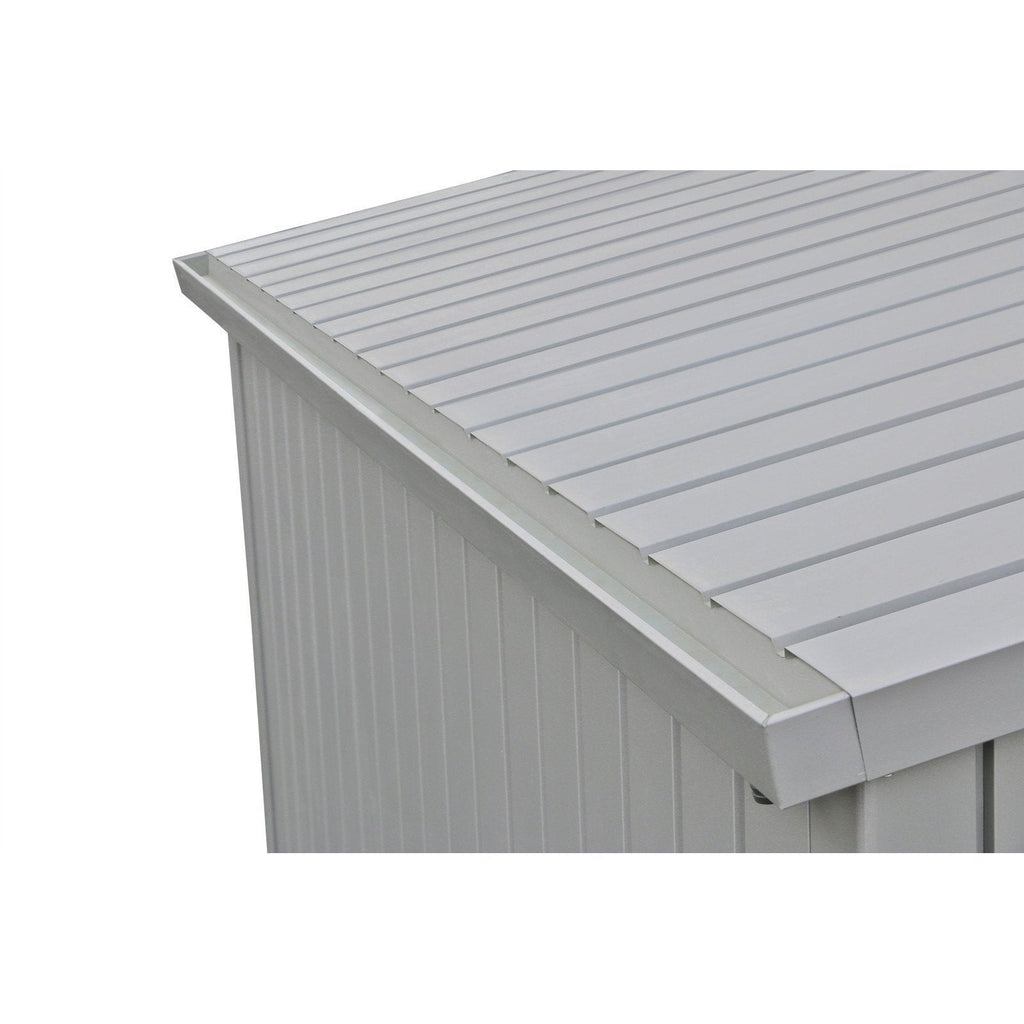 Duramax 8ft x 6ft Palladium Premier Metal Shed Light Gray 41372