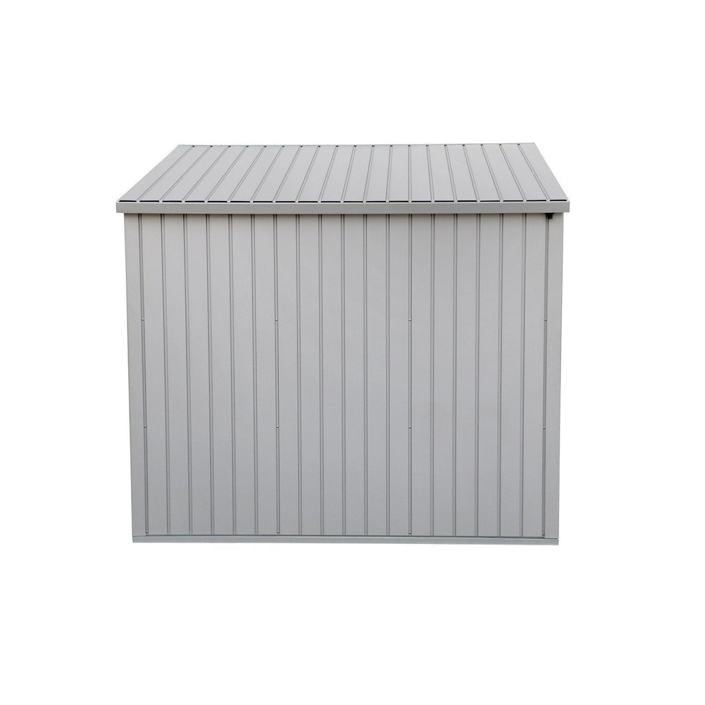 Duramax 8ft x 6ft Palladium Premier Metal Shed Light Gray 41372