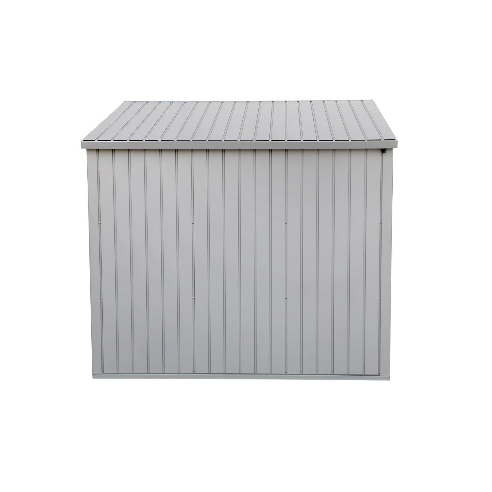 Duramax 8ft x 6ft Palladium Premier Metal Shed Light Gray 41372