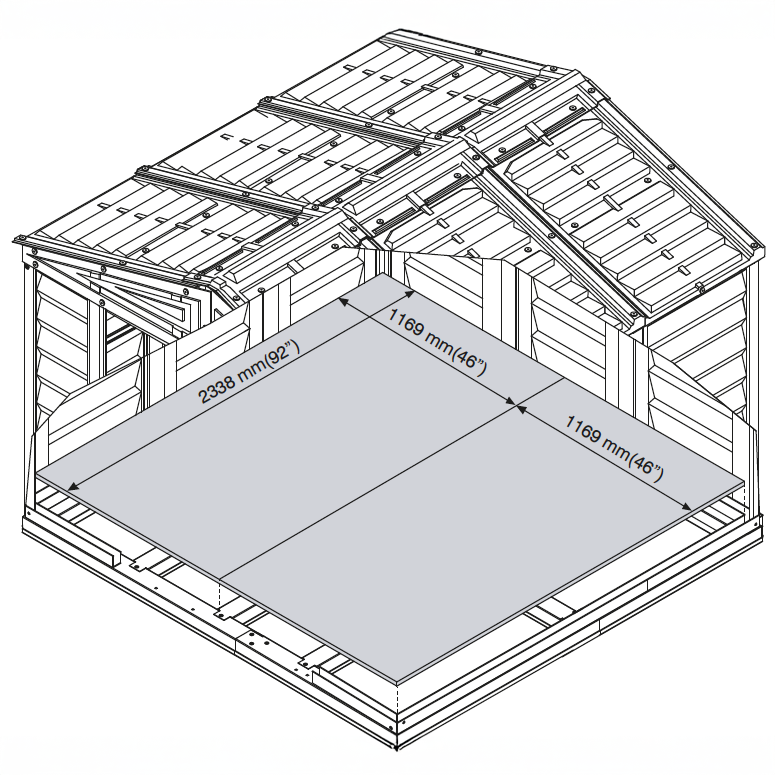 Duramax 8ft x 8ft Duramate Plastic Vinyl Shed with Foundation Kit 00384