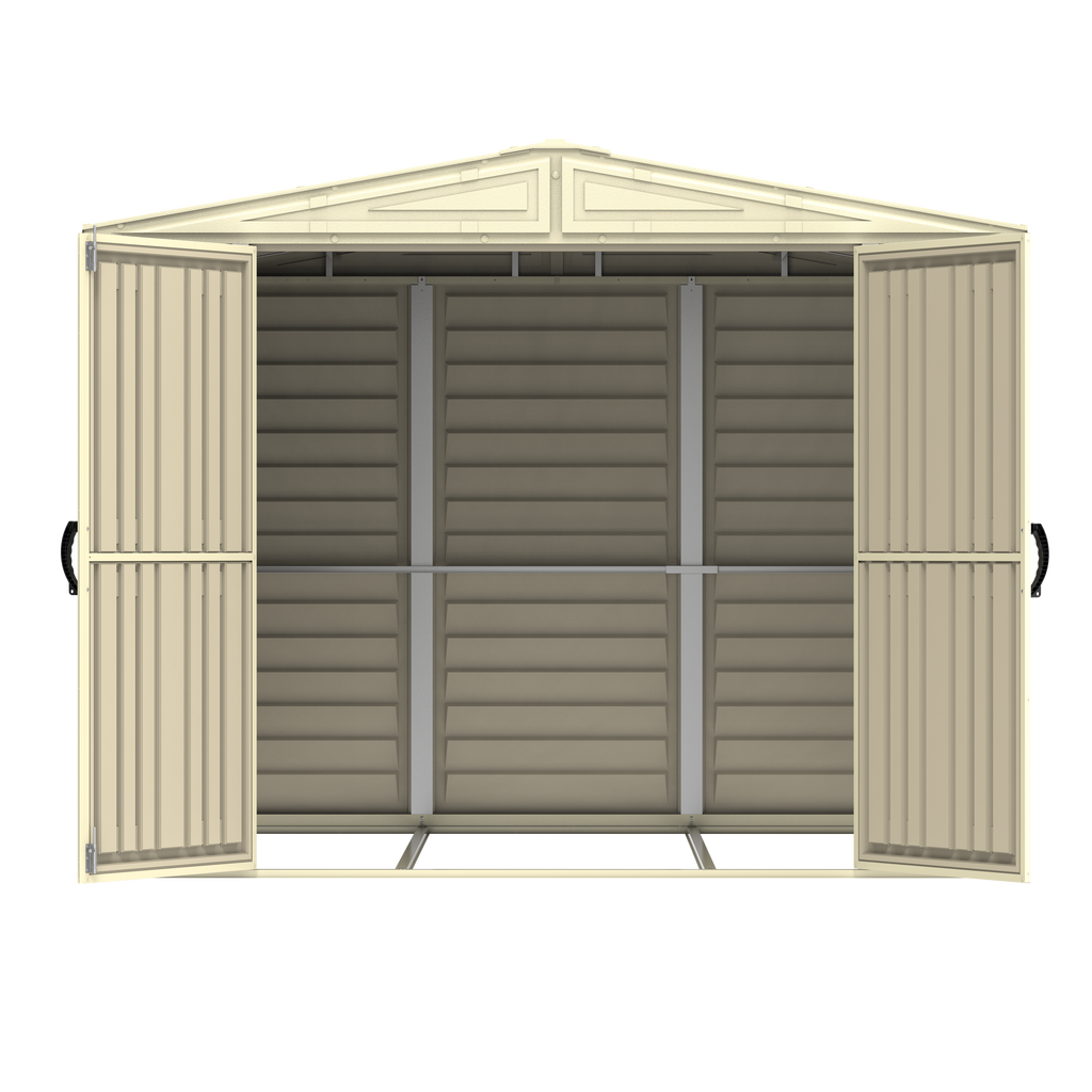 Duramax 8ft x 8ft Duramate Plastic Vinyl Shed with Foundation Kit 00384