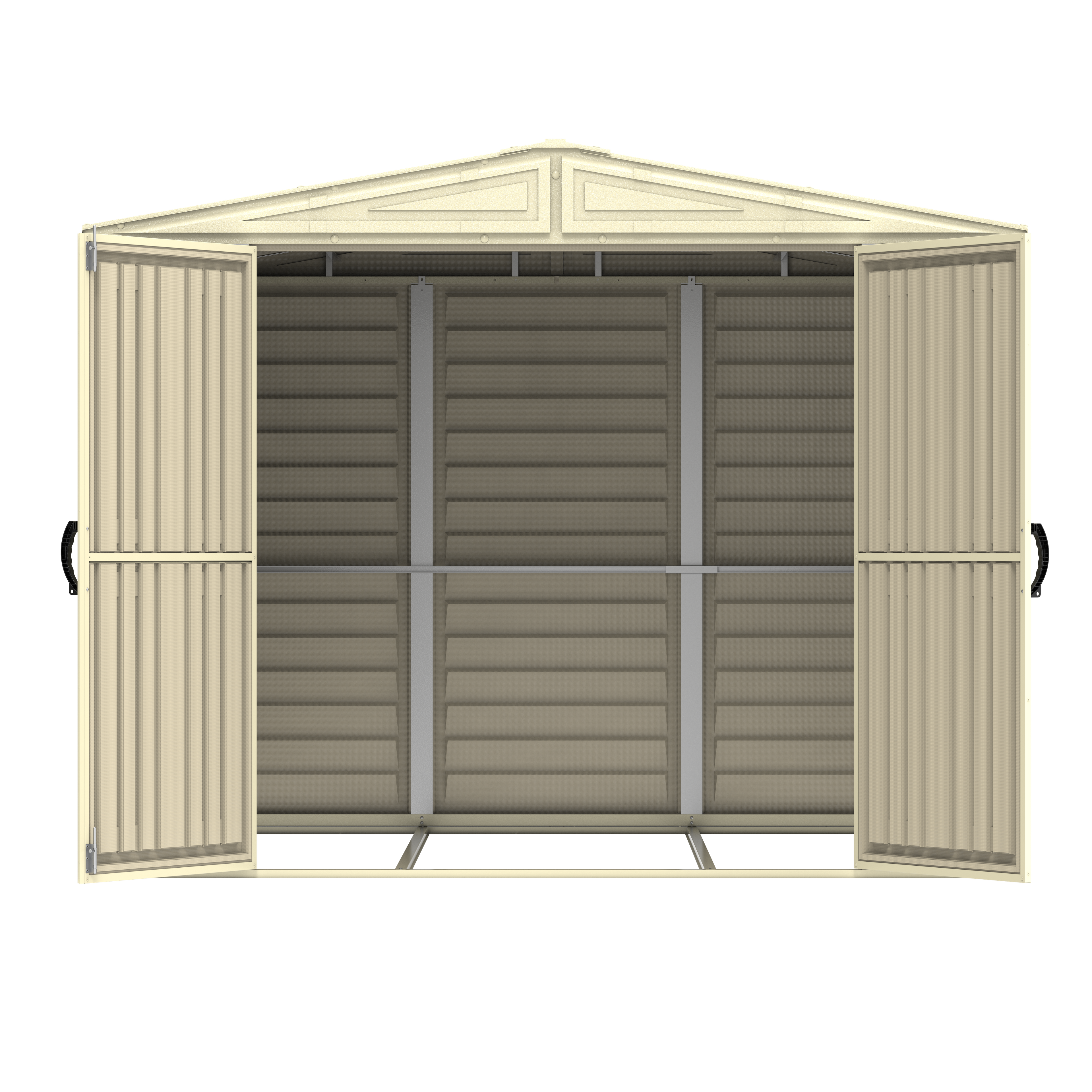 Duramax 8ft x 8ft Duramate Plastic Vinyl Shed with Foundation Kit 00384