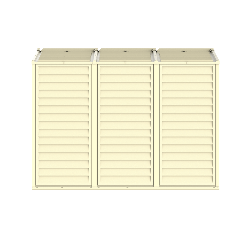 Duramax 8ft x 8ft Duramate Plastic Vinyl Shed with Foundation Kit 00384